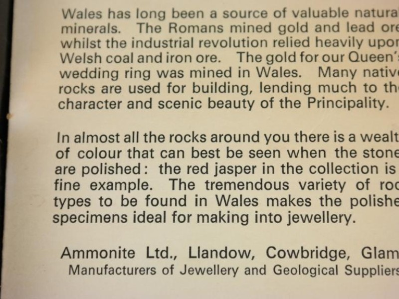 Mineralen verzameling "Rock of Wales"