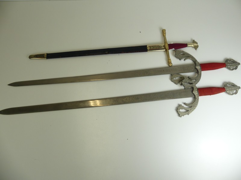 3 Replica historische zwaarden - Spanje