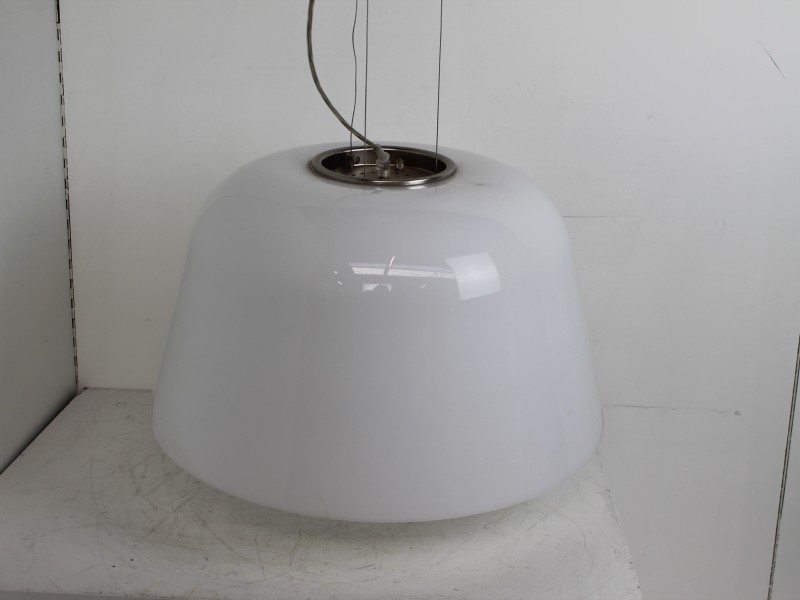 Grote witte hanglamp glas