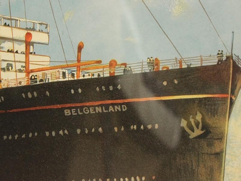 2 Knappe posters Red Star Line - Passenger list en Belgenland
