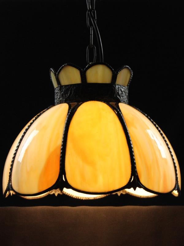 Vintage hanglamp in Tiffany-stijl