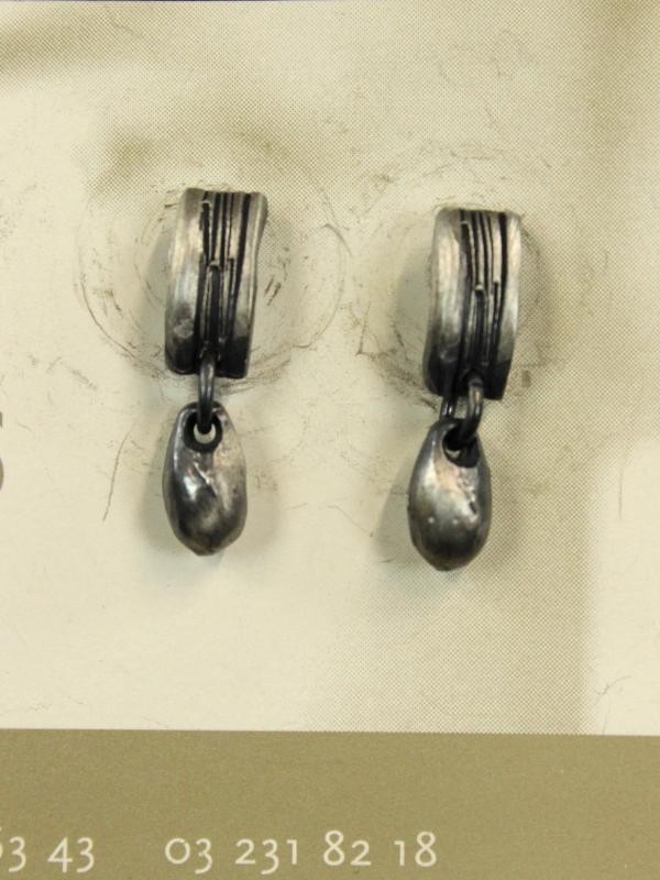 Nico Taeymans zilveren collier en oorbellen