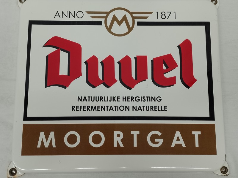 Emaille bord Duvel