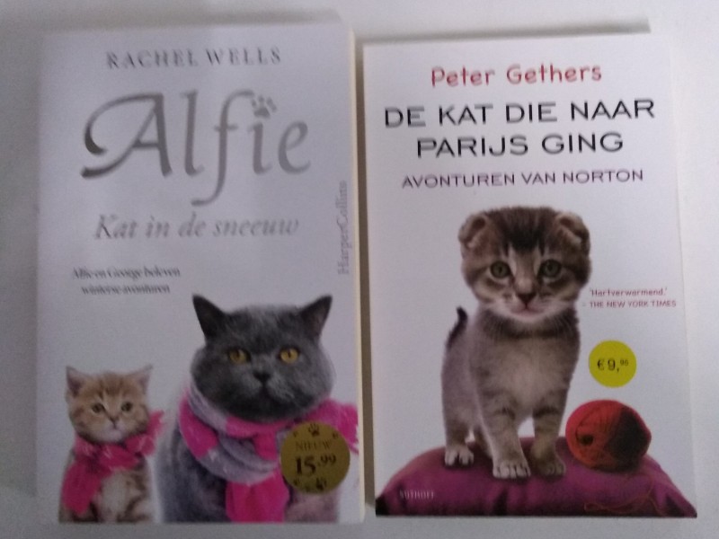 Verzameling boeken katten