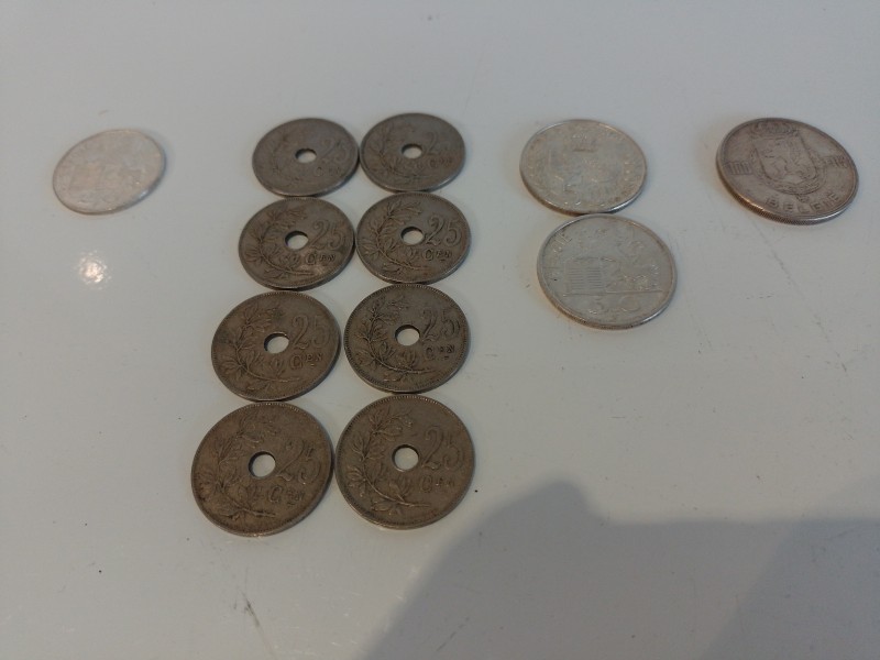 Set oude Belgische munten