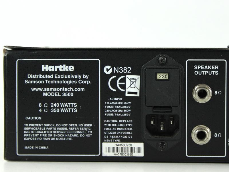 Versterker voor basgitaar - Hartke HA3500 350W