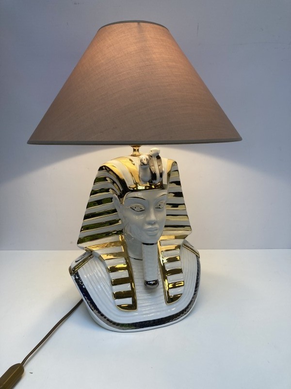Tafellamp met farao buste