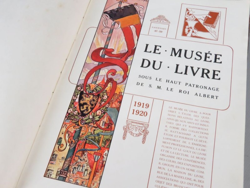 Franstalig naslagwerk "La pensée et l'ame Belges" 1919-1920.