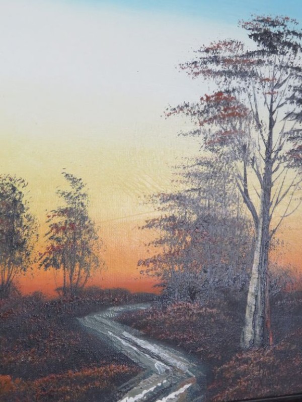 Olieverfschilderij: Landschap Stagerda
