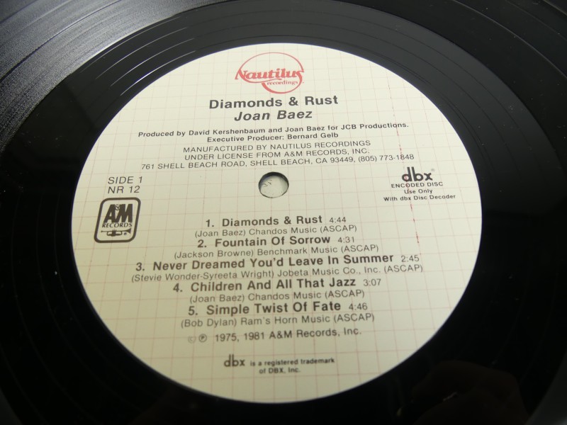 Verschillende DBX Encoded Vinyl titels
