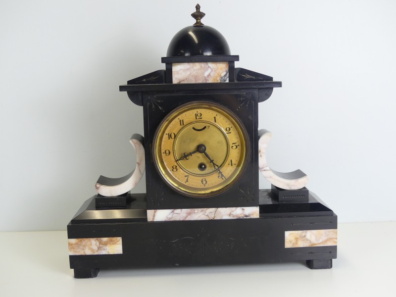 Napoleon III stijl zwart marmeren klok - *UPDATE