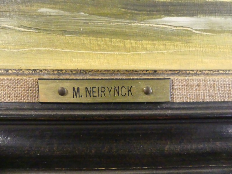 2X Schilderij - Olieverfschilderij op doek - M. Neirynck