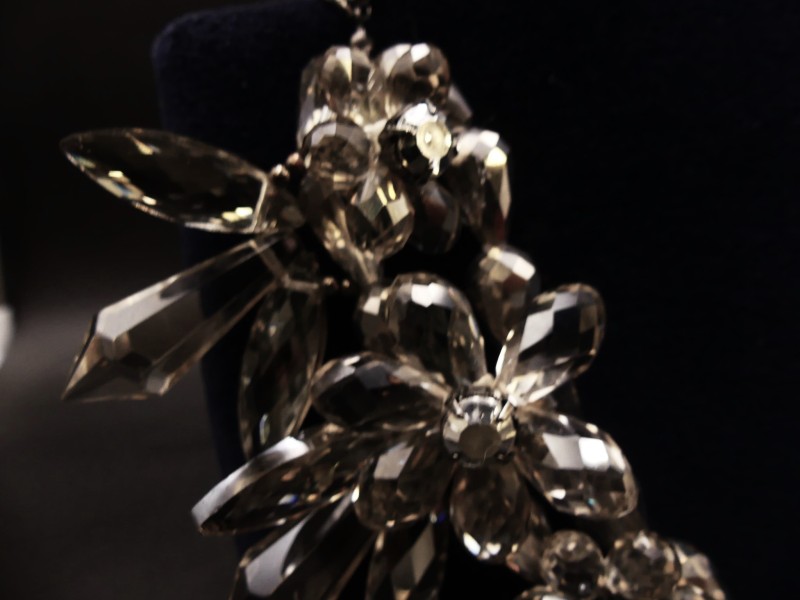 Kristallen bloem collier - ZARA