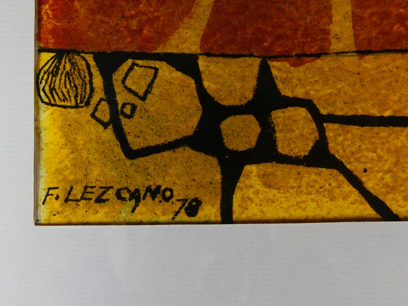 ‎Francisco Lezcano – 2 gouaches stillevens - jaren ‘70