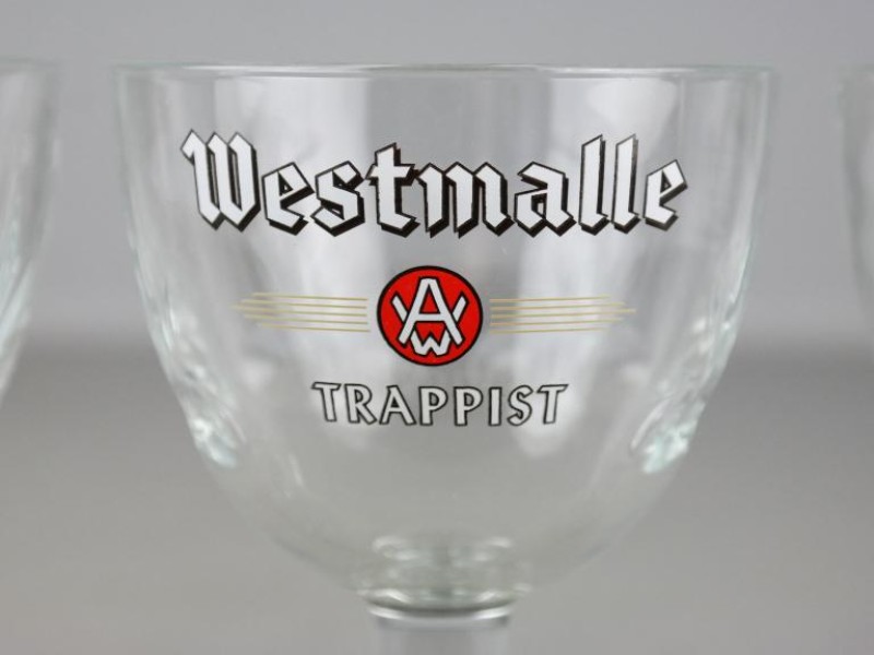 Westmalle trappist glazen (4 stuks )