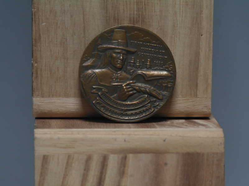 Bronzen medaille "American Revolution Bicentennial in Connecticut" (Art. nr. 729)