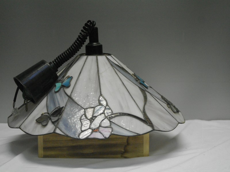 Vintage hanglamp in Tiffany stijl, paraplu vorm (Art. nr. 737)