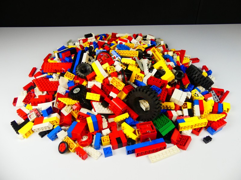 1 grote zak met Lego van 3500gr