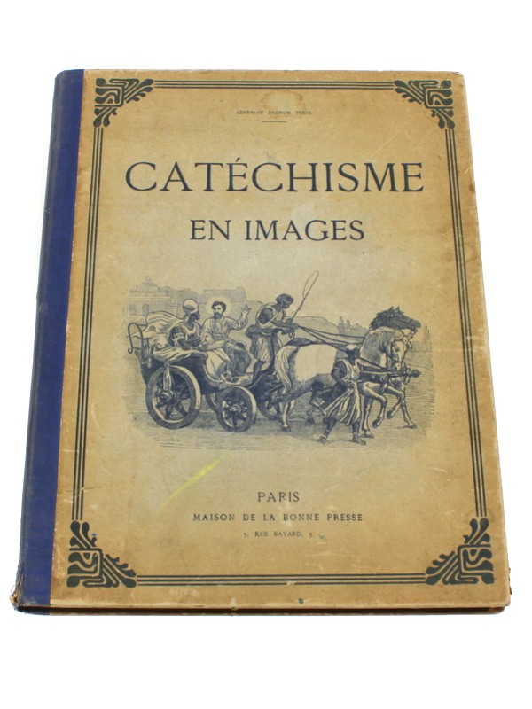 Antiek Frans boek 'Cathéchisme en images'