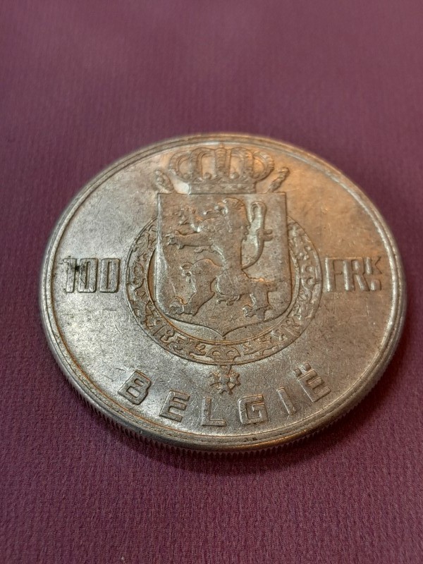 Belgische 100 frank munt van 1949