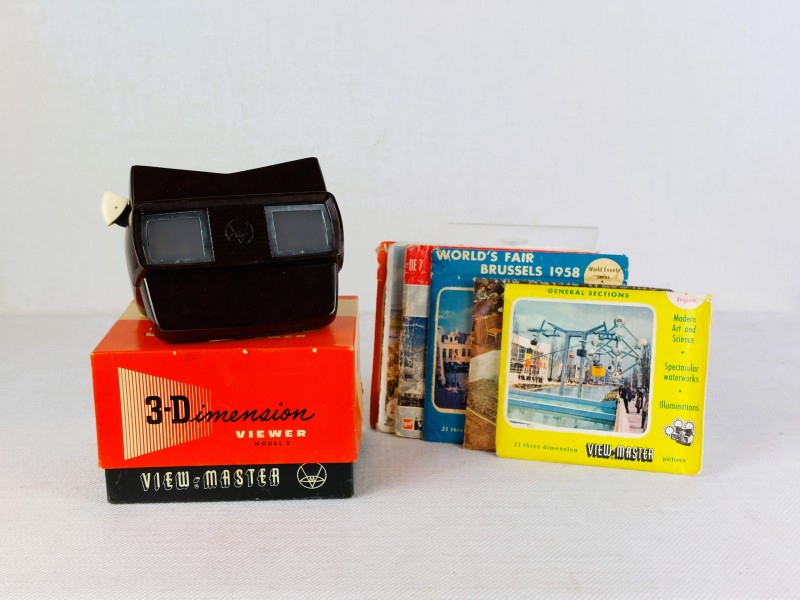 Vintage viewmaster + steden