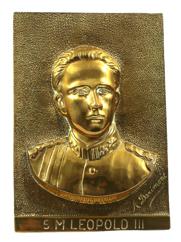 Bronzen Reliëfplaat Leopold III