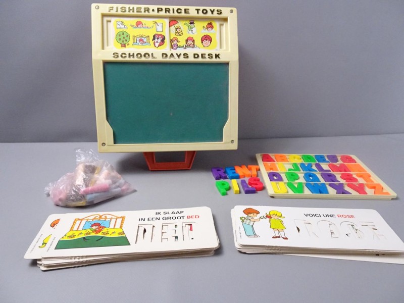 Fisher Price toys - school days desk vintage