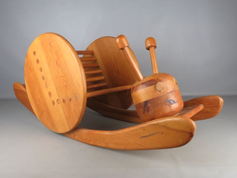 Vintage houten hobbelslak