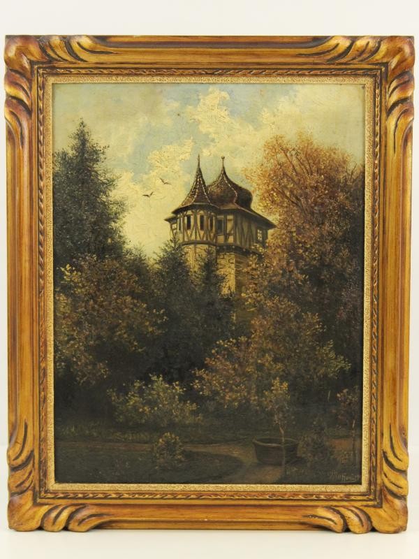 Olieverf op Doek -  Klooster Maulbronn - 1909