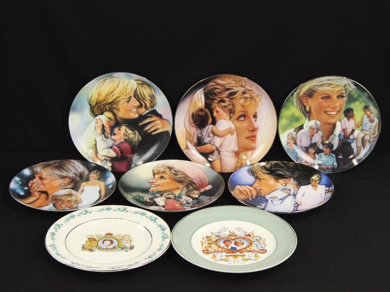 Collectie porseleinen borden 'Prinses Diana' - The Franklin Mint (Drew Struzan)