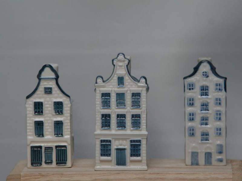3 KLM Bols Delfts Blauwe huisjes (Art. nr. 764)