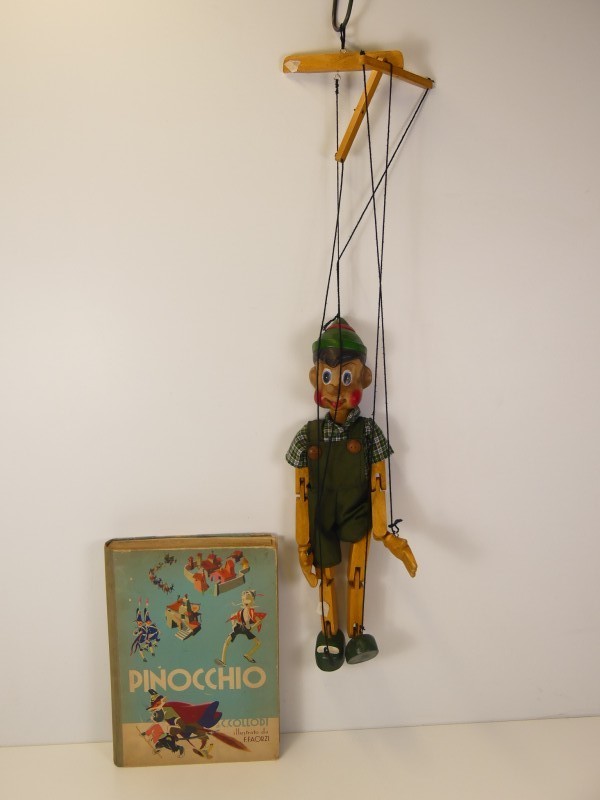 Vintage - Collodi – Pinokkio – kinderboek/marionet- jaren ‘50