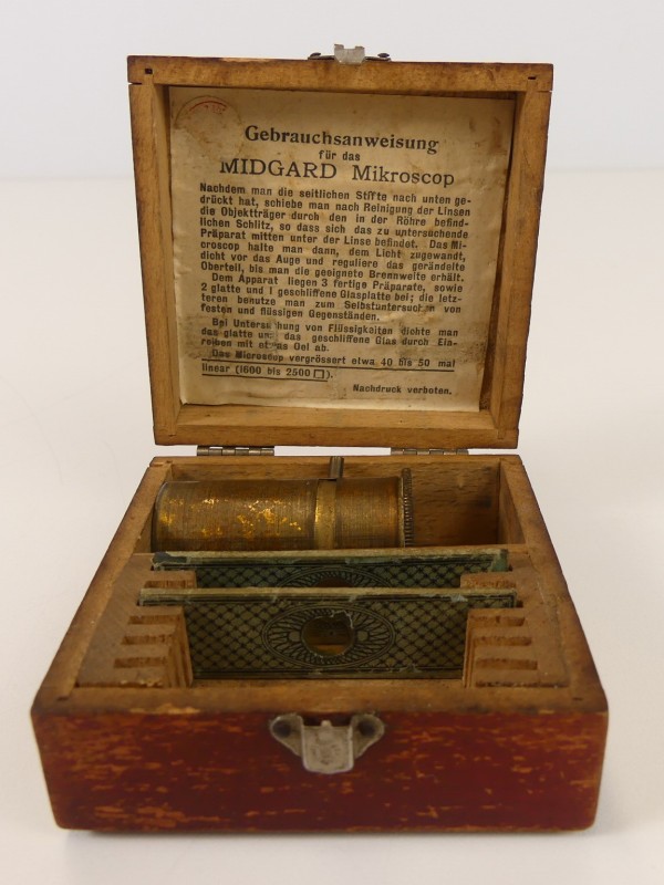 Vintage Midgard system pocket microscope