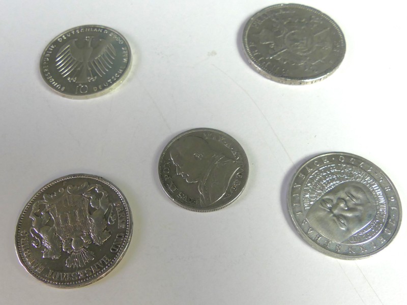 Zilveren munten Europa