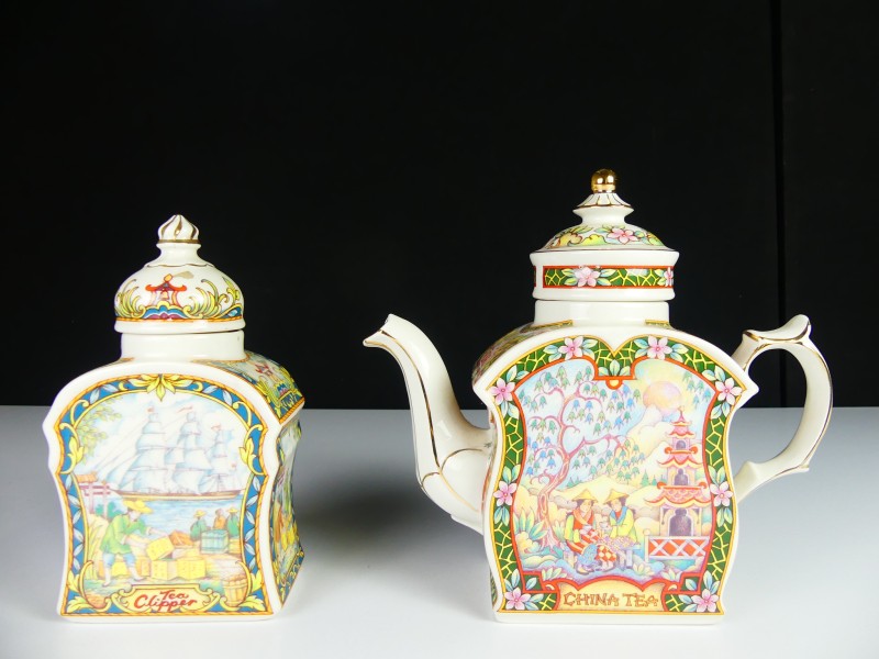 Sadler The World of Tea Collection -Theekan en pot