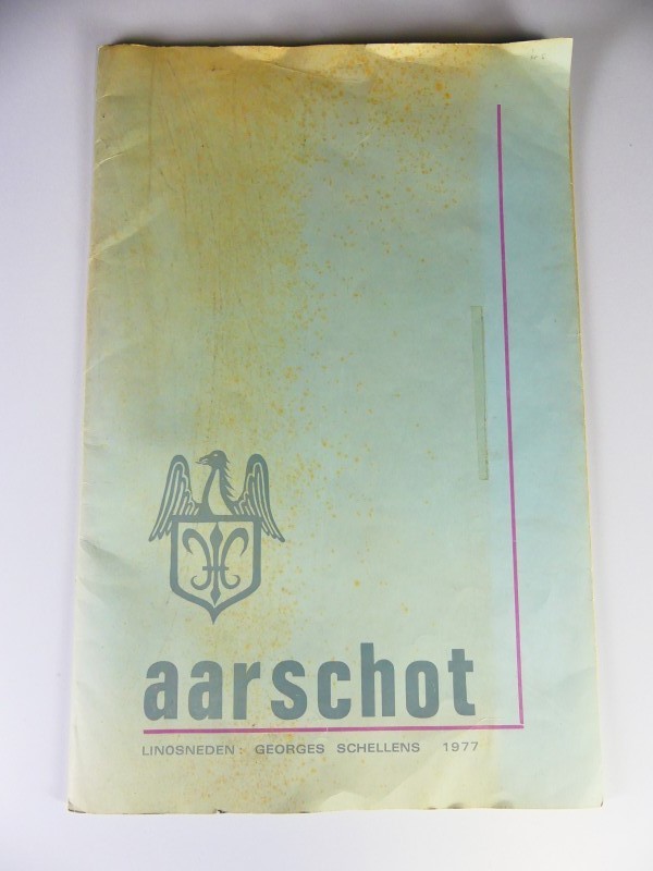 Vintage - Georges Schellens – 10 linosneden – zichten van Aarschot - 1977
