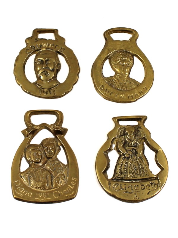 Vier medaillons Britse Royals