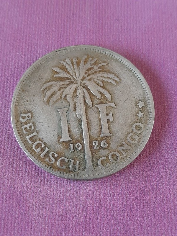 Eén frank van Belgisch Congo uit 1926
