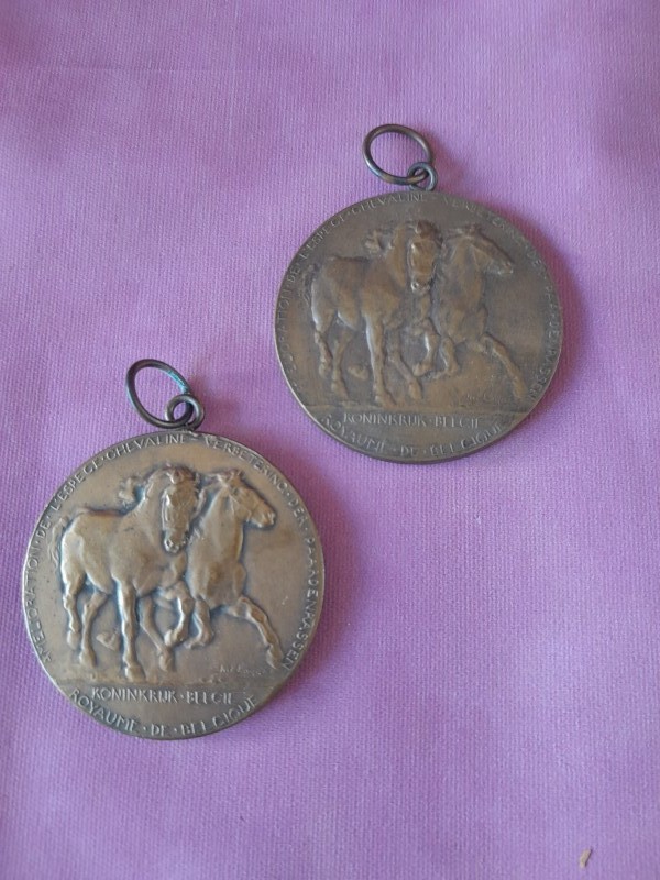 Twee prijspenning paardenwedstrijd Oost-Vlaanderen 1912