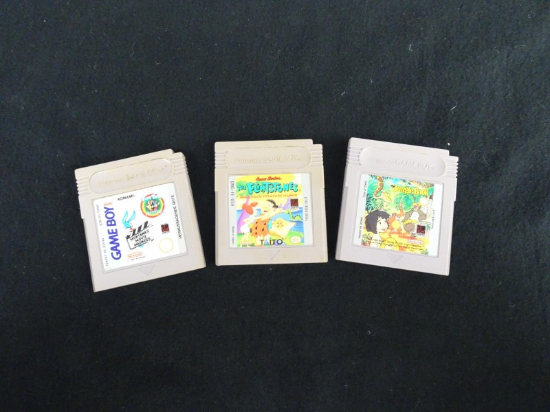 3 Nintendo gameboy cartoon videospellen