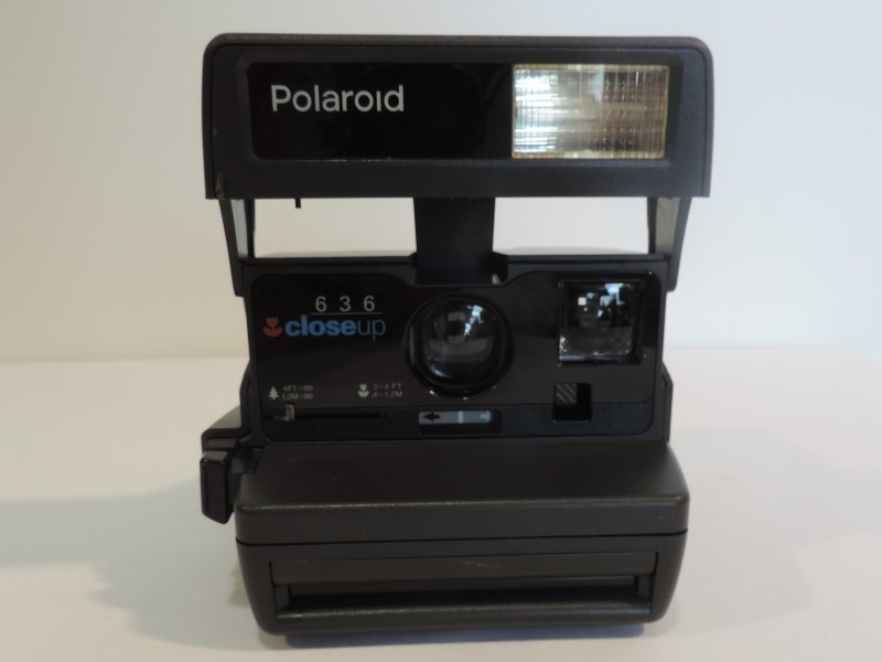Vintage polaroid instant camera