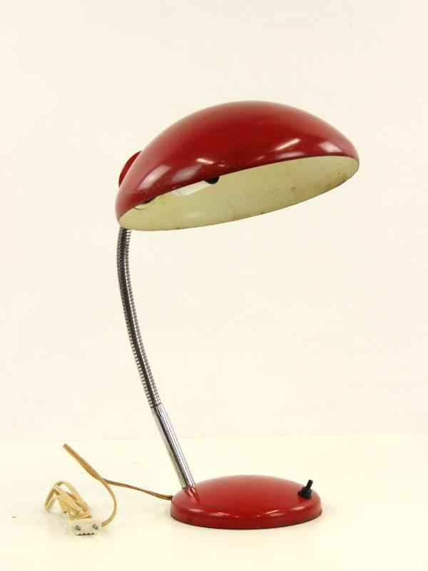 Jaren '70  Massive Bauhaus Style Bureau Lamp