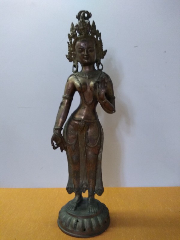 Bronzen beeld Nepalese Tara