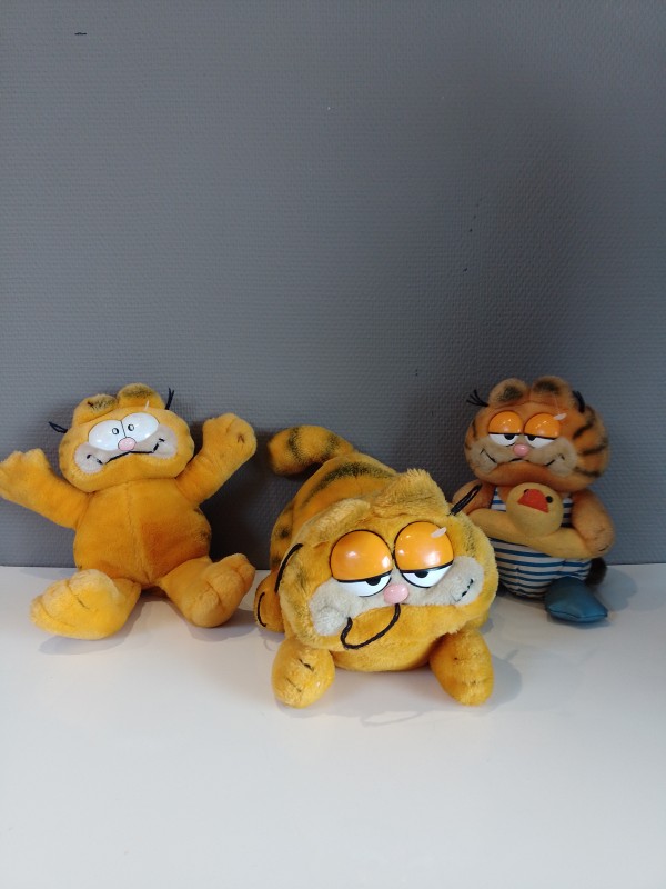 3 vintage knuffels Garfield