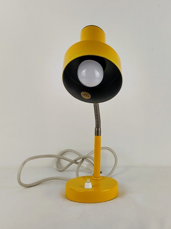 Vintage geel bureaulamp