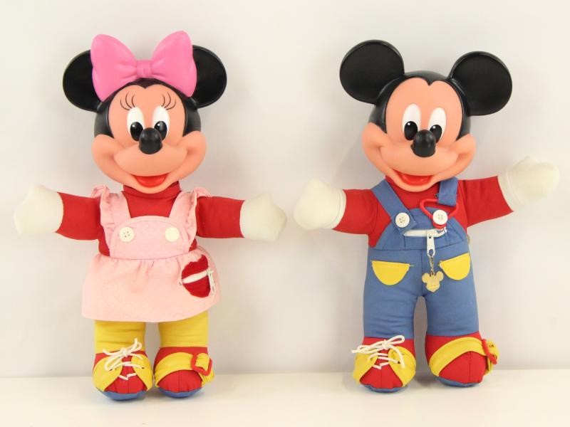 Vintage Mickey en Minnie Mouse figuren (jaren 80)
