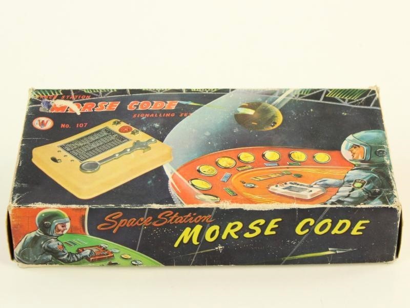 Jaren '50 Space Station Morse Code set  in ovp