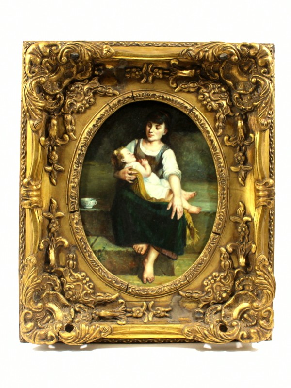 Authentiek Olieverfschilderij J. Janssen