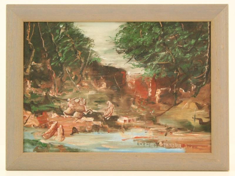Olieverfschilderij "Senas parkas" - Henrikas Natalevičius (1953)