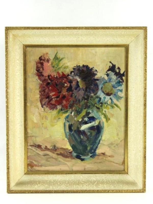 Herman Grieten pasteus floraal stilleven